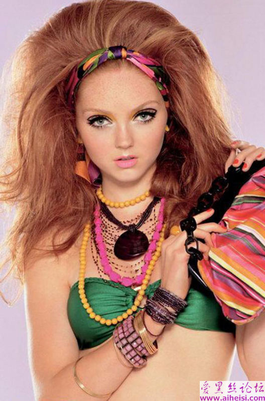 娃娃脸英伦超模Lily_Cole_写真图片