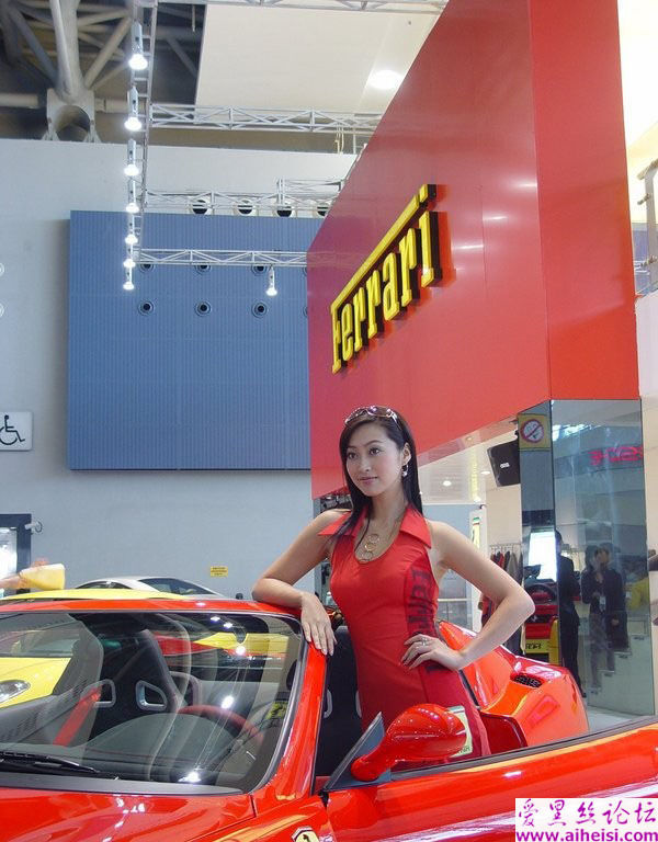 车展上拍到的香车美人
