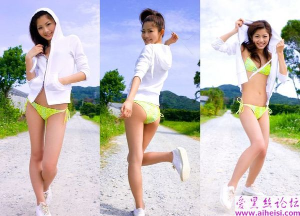 さとう里香不同颜色的泳衣秀