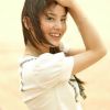 夕阳下青春靓丽国产美女