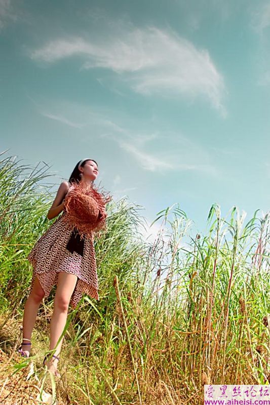 大自然的美丽少女