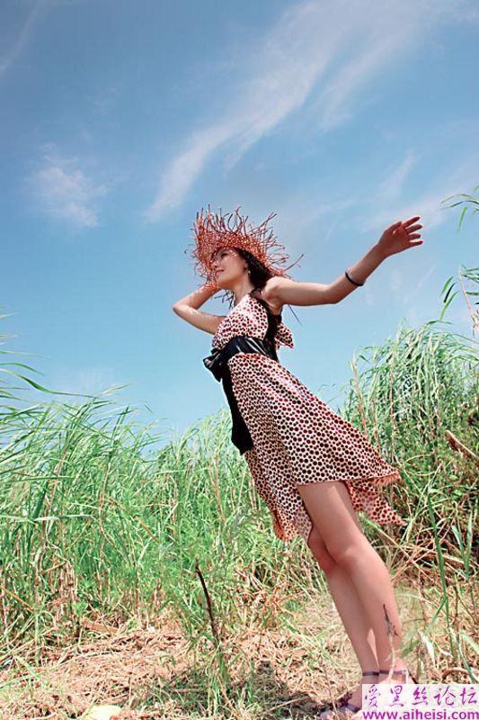 大自然的美丽少女
