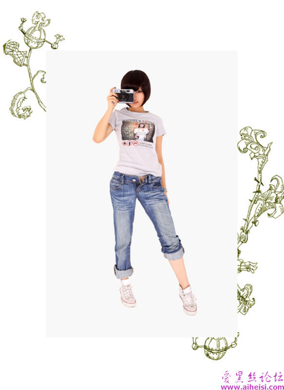 夸张的美女行为服装展示图