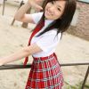 学生妹妹校服红裙写真