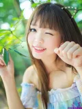 清纯可爱的猫系女生森林唯美写真